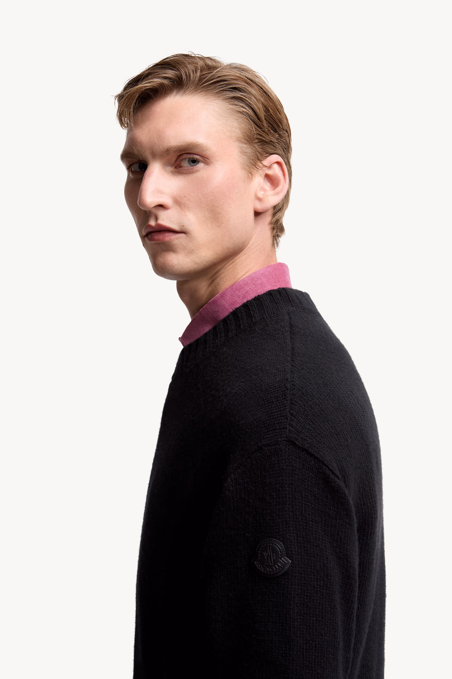 Wool & Cashmere Sweater Men Black Moncler 4